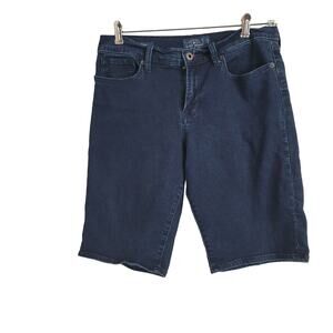 Lucky Brand size 10/30 shorts women denim stretch pockets zip the bermuda